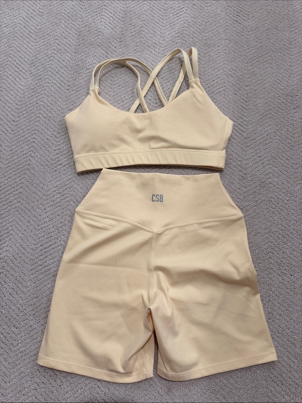 CSB Women's Cream Bike Shorts